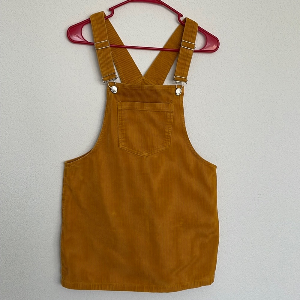 Forever 21 Yellow  Mini Jumper Skirt
